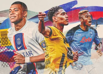 The eight top football players in Europe